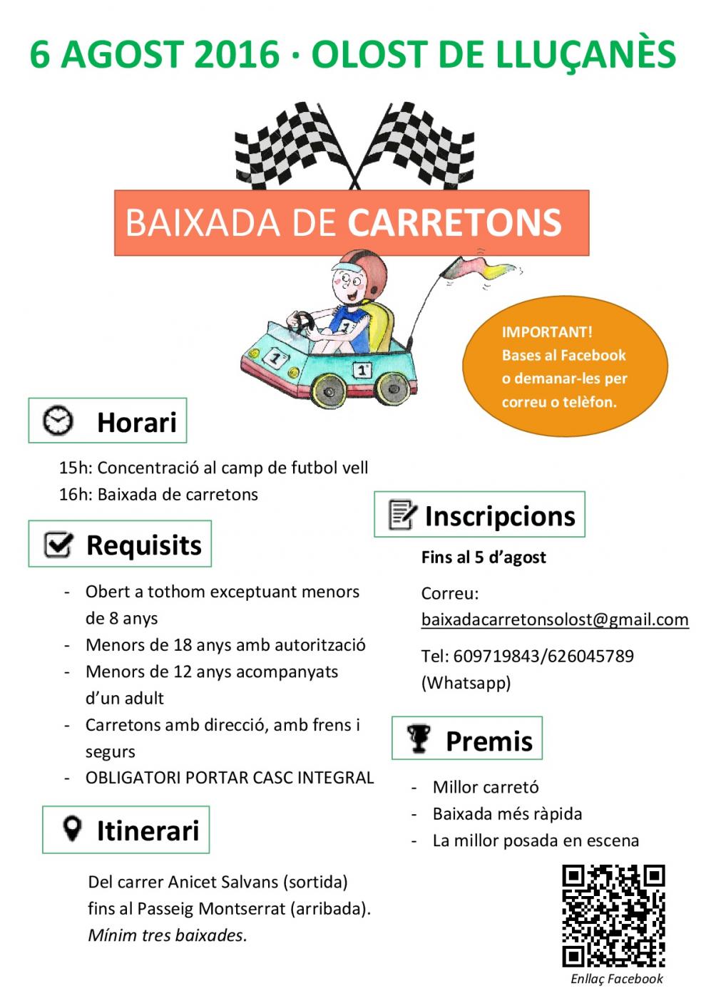 Baixada de carretons a Olost
